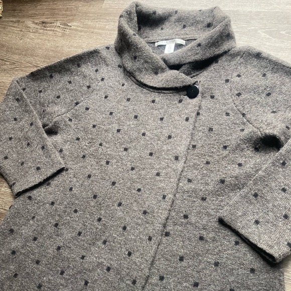 Max Studio Cardigan Sweater Grey Wool Blend Size 1X - Picture 1 of 5